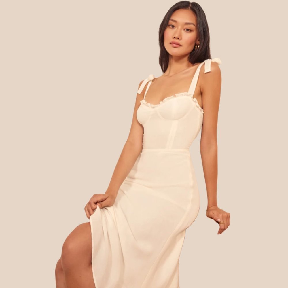 🥰SALE🥰Reformation Nikita Dress in Ivory